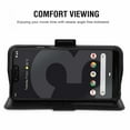 thumbnail image 3 of Mobile Phone Cover Pixel 3xl 3 Card Slots Bag Leather Protective Cover with Magnetic Closure Black, 3 of 7