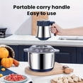 thumbnail image 2 of YOPTOP 5L 5-speed 6-speed 6-speed Blade 6-second Fast Meat Grinder  Household Function  Minced Vegetable Meat Grinder  Garlic Puree Complementary Food  Juice Noodles  One Machine  5-speed,Dark Green, 2 of 7