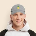thumbnail image 6 of DALIX Pineapple Dad Hat Cotton Twill Baseball Cap Premium Stitched Gray, 6 of 6