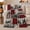 Buffalo Plaid Woods, variant on Rustic Woodland Patchwork Stag Pine Cone, Peaceful Mountain Lake Scene, Warm Flannel Blanket for Ranch House and Living Room, Outdoor Lovers Thanksgiving Gift, Rustic Home Decor