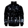 thumbnail image 3 of Chaqueta con estampado 3D de gotas de lluvia para hombre, abrigos de gran tamaño con personalidad moderna, chaquetas con cremallera Harajuku, ropa para niños, 3 of 5