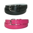 thumbnail image 1 of CTM® Ceinture Habillée en Cuir 1 1/8 Pouce (Lot de 2 Couleurs) (pour Femmes), 1 of 2