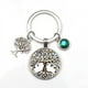 thumbnail image 1 of Llavero llamativo de árbol de la vida con piedra de cristal, foto artística, colgante de cristal, regalo artesanal, joyería, abalorio, bolsa de recuerdo, 1 of 1