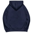 thumbnail image 3 of Krdevn Women Solid Color Drop Shoulder Hoodie With Pockets Comfortable And Stylish Sweatshirt Top - Casual Hoodie, Cozy Sweatshirt, Stylish Pullover, Comfortable Hoodie for Women, Size for 3XL, 3 of 4