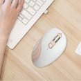 thumbnail image 1 of Wireless 2.4G Laptop Mouse Blue Powder 2 Colors Small Fresh And Lovely Portable, 1 of 7