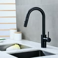 thumbnail image 5 of Luxier KTS21 Single Handle Pull Down Sprayer Kitchen Faucet Brushed Nickel, 5 of 5