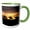Green/White, variant on 3drose, Cowboys Along Ridge at Sunset, Shell, Wyoming - Us51 Jre0097 - Joe Restuccia Iii, 15oz Mug