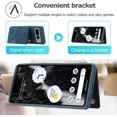 thumbnail image 5 of Phone Case for Google Pixel 7 Pro 5G Wallet Cover with Tempered Glass Screen Protector and Slim Credit Card Holder Stand Magnetic PU Leather Cell Accessories Pixel7Pro Pixel7 XL Seven 7Pro 6.7 Blue, 5 of 7