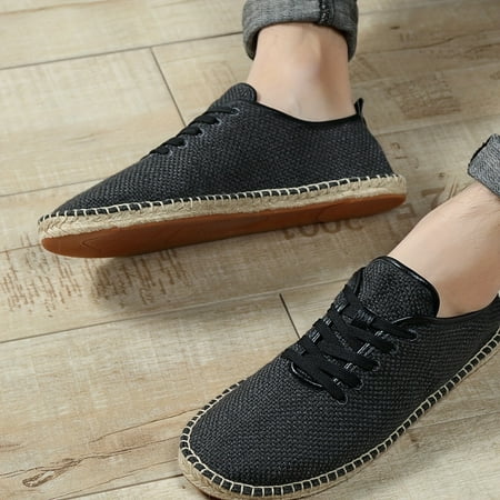 

Men s Espadrilles Shoes Casual Lace-up Shoes Comfortable Walking Shoes