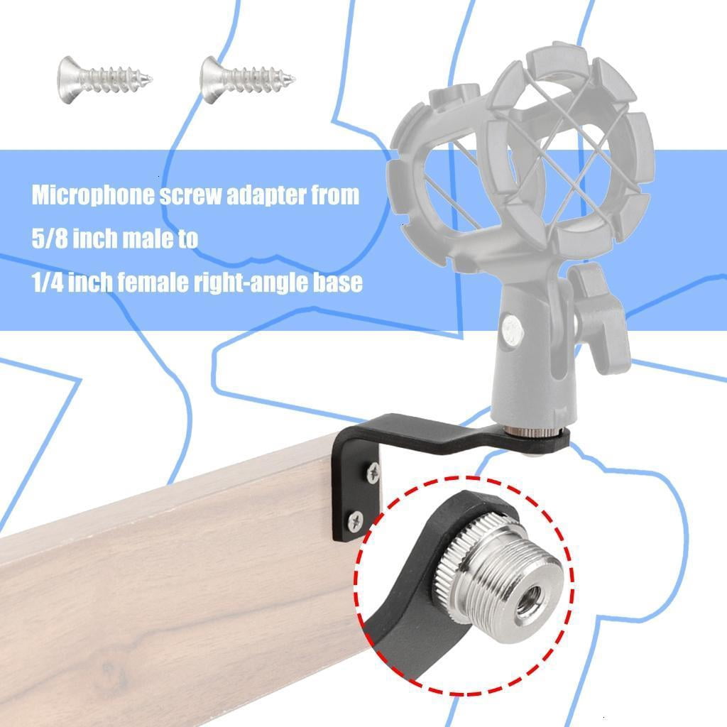 5/8inch Male to 1/4inch Thread Screw Adapter Microphone Stand Adapter for Microphone Holder Camera Mount Tripod Accessor