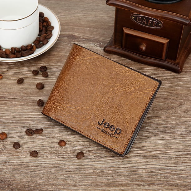cartera corta para hombre, diseño de piel Gao Jiahui unisex