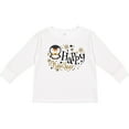 thumbnail image 3 of Inktastic Happy New Year with Cute Penguin Boys or Girls Long Sleeve Toddler T-Shirt, 3 of 5