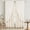 Beige, variant on Linen Curtains for Living Room Double Layers Curtains for Bedroom Farmhouse Window Curtain with Linen Lace, Light Filtering Curtain 63 Inch Length, Rod Pocket Drape with 2 Tiebacks, Red