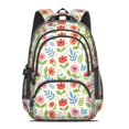 thumbnail image 2 of Pioneer Flower Floral Print Pattern Backpack for School, Cute School Bag with Adjustable Shoulder Straps and Padded Back, 16.9"x12.6"x5.9", 2 of 5