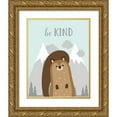 thumbnail image 1 of Robinson, Tamara 20x24 Gold Ornate Wood Framed with Double Matting Museum Art Print Titled - Be Kind Squirrel, 1 of 4