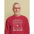 thumbnail image 2 of A Physician Dad Sweatshirt Men -Image by Shutterstock, Male Medium, 2 of 4