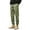 Army Green, variant on dGslk Men's Casual Drawstring Jogger Pants Elastic Waist Lightweight Tapered Fit Ankle Cuff Trousers with Pockets Suitable for Daily Wear Army Green L