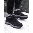 thumbnail image 4 of Women's Winter Thickened Fleece Lace-up Outdoor Hiking Snow Boots, Anti-slip, Daily Casual Sneakers, 4 of 4