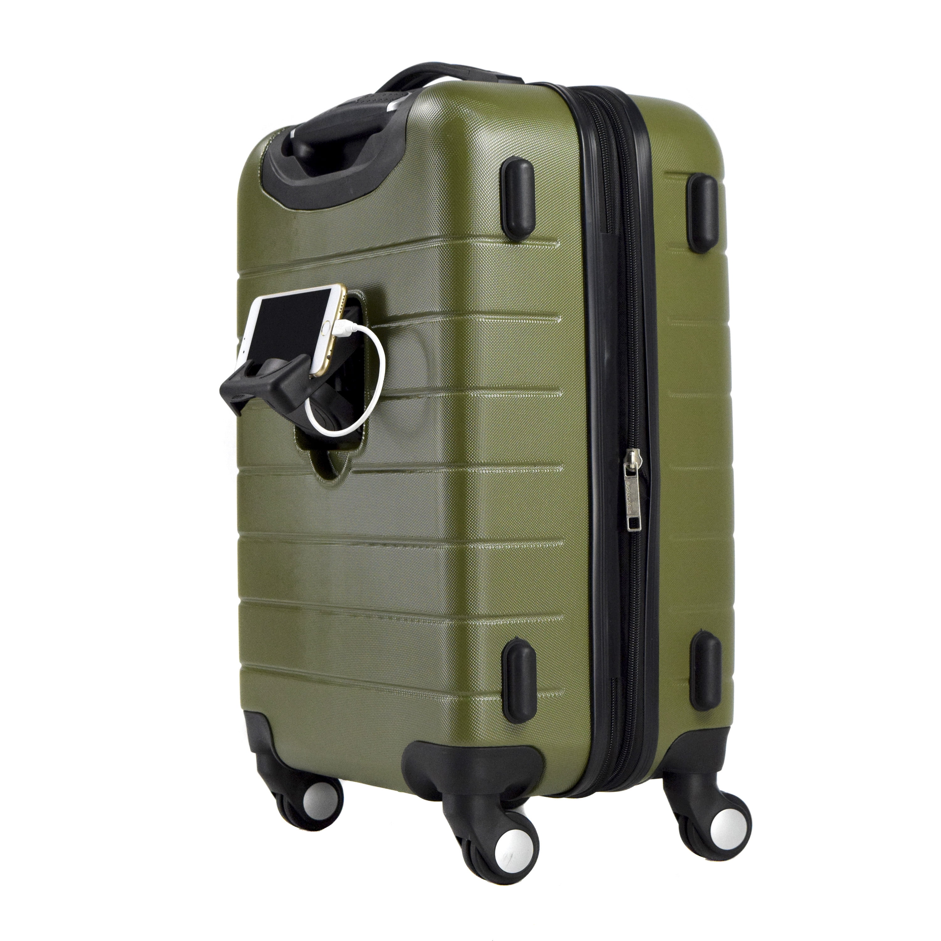 20 Expandable Spinner Rolling Carry-on w/ USB Port 