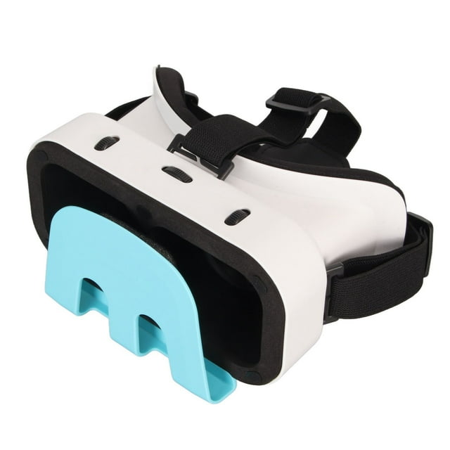 Virtual Reality Headset, Reduce Pressure Fit Head 3D Virtual Reality Headset Adjustable Lens for Game Playing