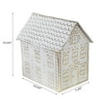 thumbnail image 2 of Gold And White Gingerbread Metal House, 2 of 3