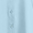 thumbnail image 6 of Qwertyu Womens Button Down Shirts Long Sleeve Blouses for Women Business Casual Lightweight Tops Blue L, 6 of 6