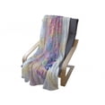 thumbnail image 4 of Hamsa Soft Flannel Fleece Throw Blanket, Energy Flow Aura Inspired Design Harmony Yoga Theme, Cozy Plush for Indoor and Outdoor Use, 50" x 60", Pale Pink Peach and Aqua, by Ambesonne, 4 of 6