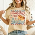 thumbnail image 3 of Bad Day To Be A Hotdog Funny 4th Of July Men's And Women's Graphic Tee 100% Cotton by TBun, Full Sizes S-5XL, 3 of 5