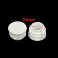 thumbnail image 3 of 25mm Diameter Plastic Blanking End Cap Round Ribbed Tube Insert Plug White 20Pcs, 3 of 5