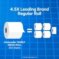 thumbnail image 3 of Ultra Clean Toilet Paper with Active CleaningRipples Texture, Strong Bath Tissue, 12 Family Mega Rolls = 66 Regular Rolls, 3 of 5