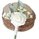 thumbnail image 1 of Minnieouse Ramillete no tóxico apto para mascotas, flores hipoalergénicas para gatos y perros, para el ojal del novio, blanco lechoso Type3 NO3, 1 of 6