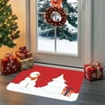 thumbnail image 5 of Uuowzo Bathroom Rugs Snowman Entryway Bath Washable Shower Rug Cute Small Front Door Rug Non-Slip Floor Bath Mat Xmas Absorbent Rug Carpet for Bathtub Kitchen Bedroom Porch, 16"x24", 5 of 6
