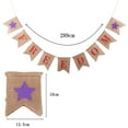 thumbnail image 4 of 2.8M FREEDOM Burlap Bunting Banners Garland Hanging Decor for Independence Day Forth of July American National Day Decoration, 4 of 6