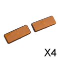 thumbnail image 1 of DYNWAVECA 3-4pack Yellow Rectangle Reflectors Universal for Motorcycle ATV Dirt Bike 4 Pcs, 1 of 7