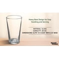 thumbnail image 4 of 10 Personal Mixing Glasses Set, 20 oz. - Pub Glass, Thick Base - Clear, 4 of 5