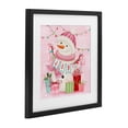 thumbnail image 3 of Stupell Industries Pink Snowman Joy Black Framed Print Under Glass design by Nicole Tamarin, 13 x 13, 3 of 10