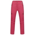 thumbnail image 2 of Mapamyumco Women’s Softshell Pants Winter Hiking Ski Snowboarding Pants, Fleece Lined and Water Resistance Red XL, 2 of 7