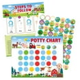 thumbnail image 1 of Toilet Training Stickers, Cartoon Potty Decals, Removable Toddler Bathroom Decor Easy-On Removable & Waterproof Stickers for Toilet Seat & Potty Chair, Make Toilet Training Fun, 1 of 9