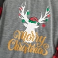 thumbnail image 5 of PatPat Christma Family Matching Pajamas Set,2Piece Reindeer and Plaid Printed Long Sleeve Tee and Pyjamas Bottom Loungewear Baby Jumpsuit Onesise,Flame Resistant, 5 of 6