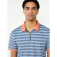 thumbnail image 4 of Free Assembly Men's Oxford Pique Zip Polo Shirt, 4 of 6