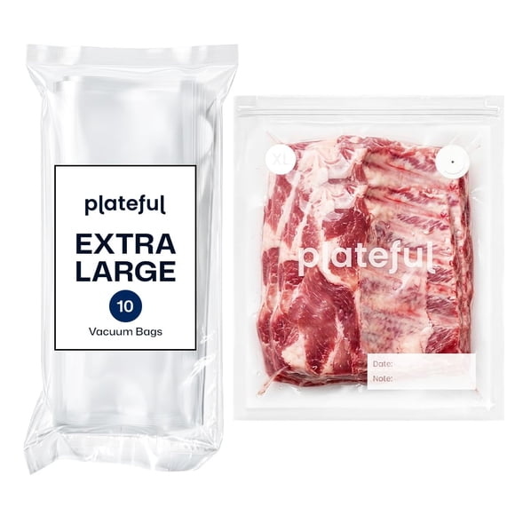 Bolsas para selladora al vacío para alimentos Plateful Extra Grandes (30 x 50 cm) x10