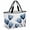 Blue, variant on Blue Tulip Beach Bag for Women, Large Breathable Mesh Beach Tote Bag, Spring Pastoral Flower Watercolor White Sandproof Lightweight Travel Bags for Vacation Picnic Swimming Pool 15.7"x15.7"x9.1"