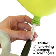 Big Barrel E-Z Safety Seal Helium Balloon Valves - Quickly Seals Latex Balloons - 25 Ct