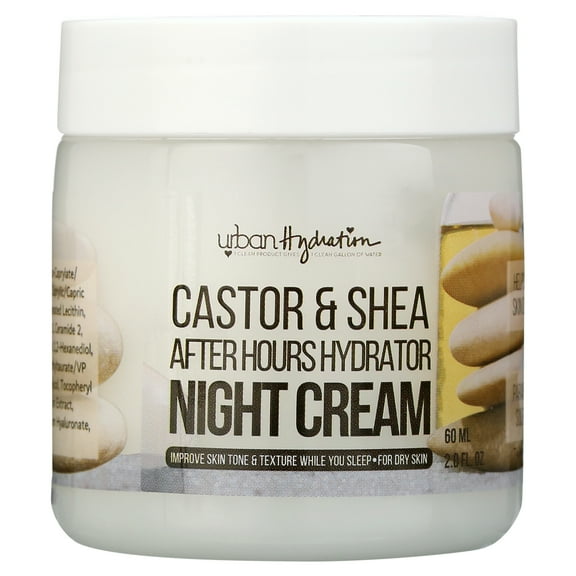 Urban Hydration Nourish & Rehydrate Night Cream with Castor Oil & Shea Butter, 2 fl oz