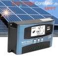 thumbnail image 1 of Controlador solar, controlador de carga solar MPPT con chip maestro de grado industrial y pantalla LCD grande, regulador de carga solar gestión de carga de tres etapas (100 A) Unbranded QC26530-04, 1 of 7