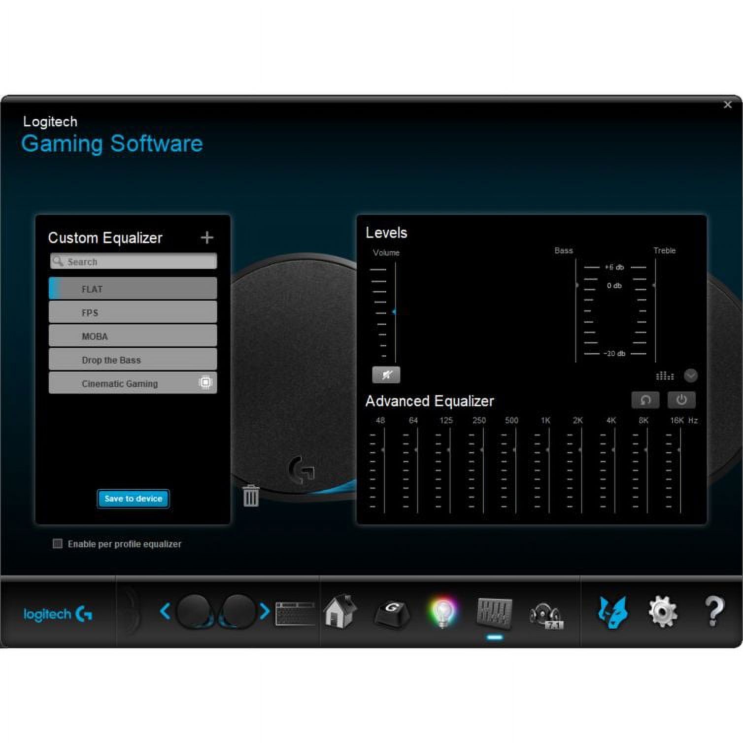 Logitech G560 PC Gaming Speaker System with 7.1 DTS:X Ultra Surround Sound, Game based LIGHTSYNC RGB, Two Speakers and Subwoofer, Immersive Gaming Experience - Black - image 3 of 21