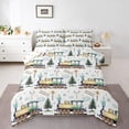 thumbnail image 2 of Erosebridal Kawaii Train Bedding Full Comforter Set, Cartoon Railroad Down Comforter, Rail Vehicle Decor, Reversible, 2 of 8