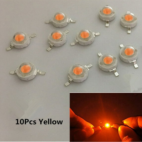 10Pcs/Set 3W LED High Power Super Bright Lamp Beads Night Light for Flashlight Stage Yard