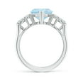 thumbnail image 2 of ANGARA Natural Heart-Shaped 1.8 ct Aquamarine Engagement Ring with Diamonds in 14K White Gold for Women (Size-9mm) | March Birthstone, Anniversary, Jewelry Gift for Women | Natural Aquamarine Ring, 2 of 9