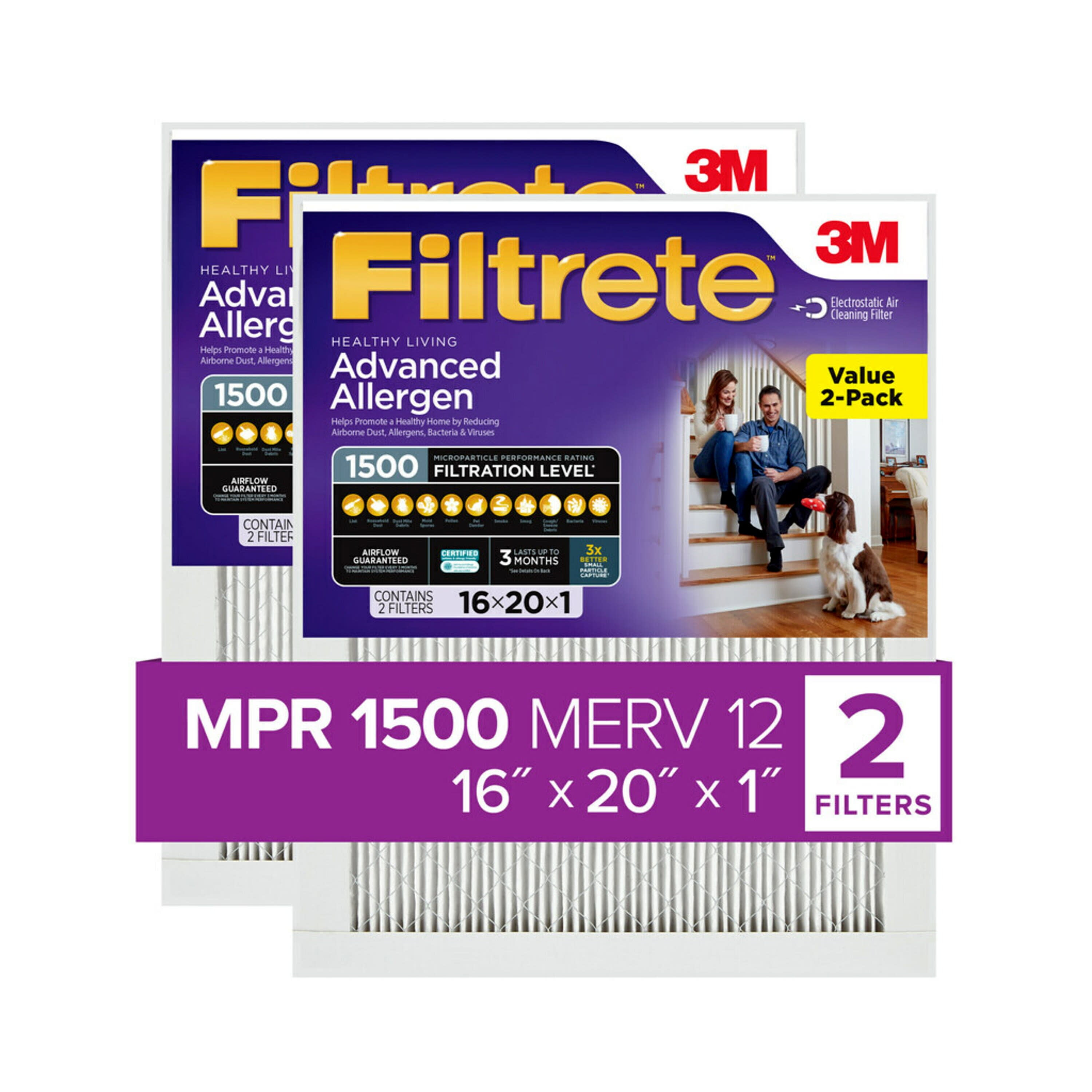 3M Filtrete 20x24x1 Ultimate Allergen Reduction Air Filter 